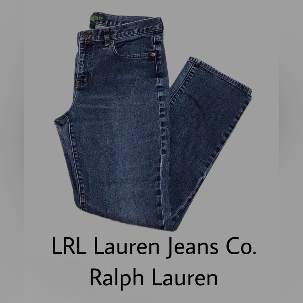 LRL Lauren Jeans Co. Ralph Lauren, Modern Slim, Straight Leg Jeans, Size 10